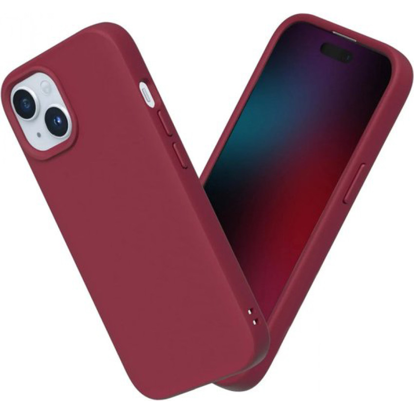 Θήκη Πλάτης Σιλικόνης Soft για Apple iPhone 14 Pro - Χρώμα: Μπορντό