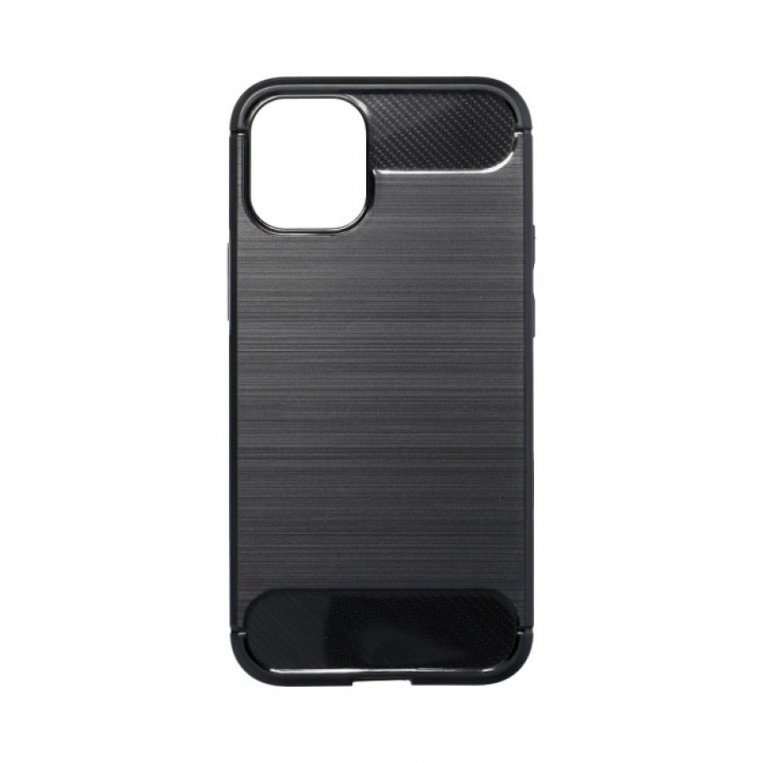 Θήκη Πλάτης Σιλικόνης Carbon για Apple iPhone 16 Pro Max - Χρώμα: Μαύρο
