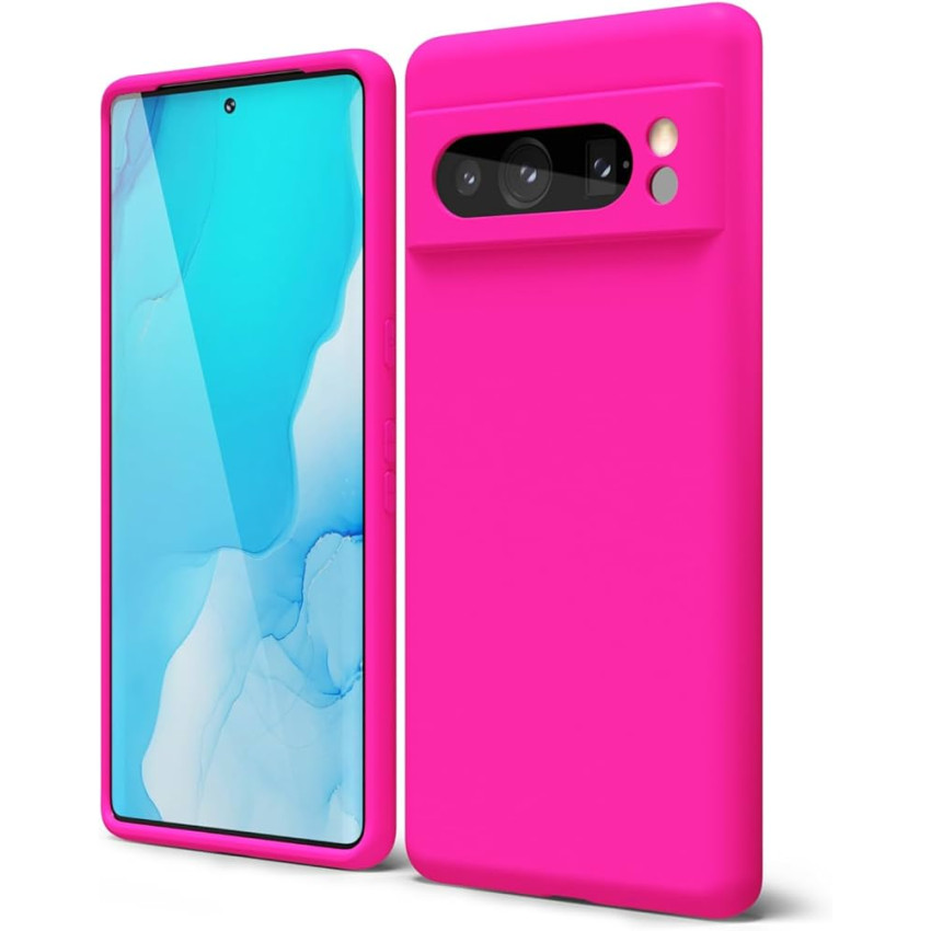 Θήκη Πλάτης Σιλικόνης Soft για Google Pixel 8 Pro - Χρώμα: Φούξια
