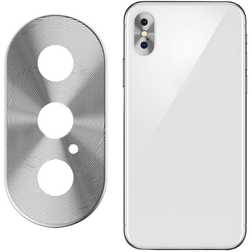 Wsfive Full Cover Full Glue Tζαμάκι Προστασίας Πίσω Κάμερας για για Apple iPhone XS MAX - Χρώμα: Ασημί