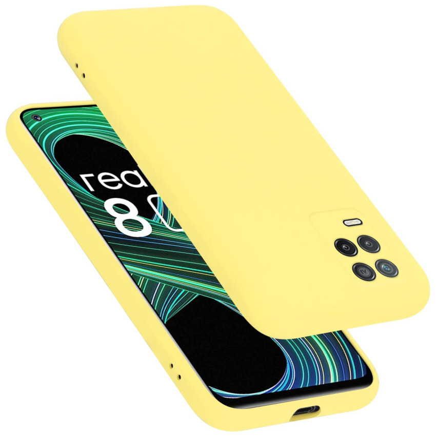 Θήκη Πλάτης Σιλικόνης Soft για Realme 8 5G - Χρώμα: Κίτρινο