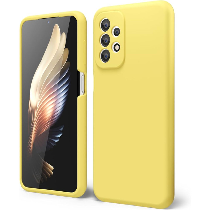 Θήκη Πλάτης Σιλικόνης Soft για Samsung Galaxy A23 - Χρώμα: Κίτρινο