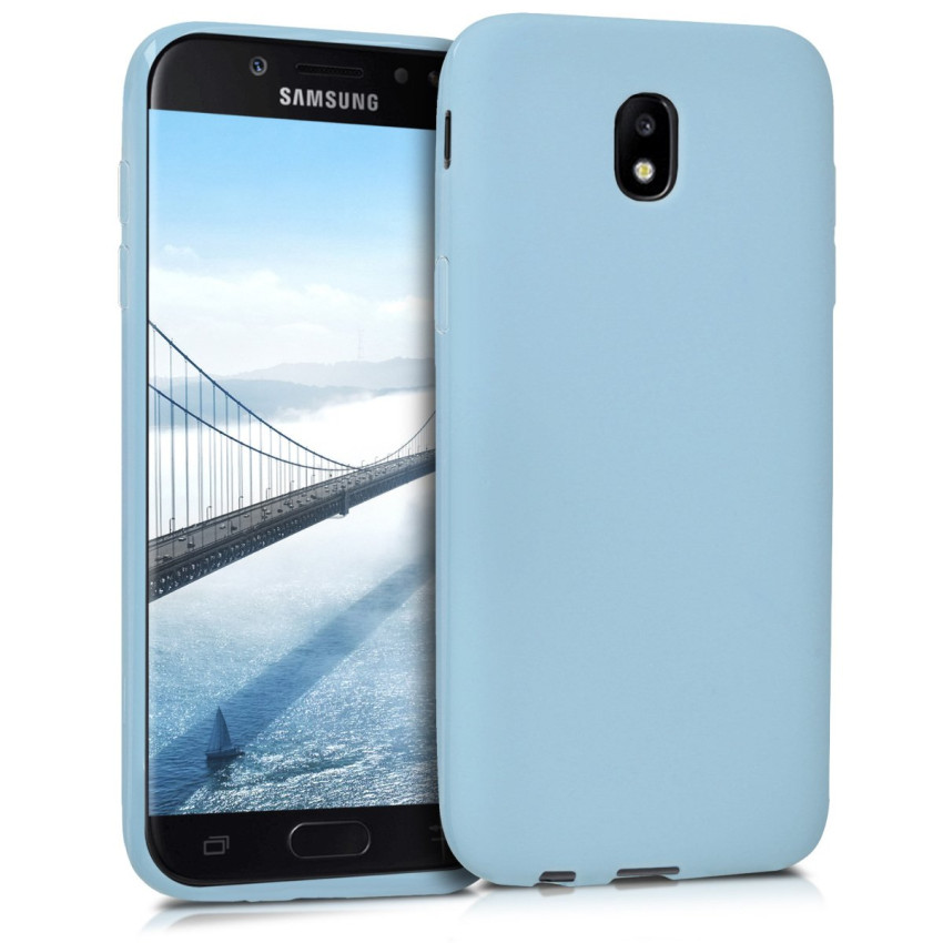 Θήκη Πλάτης Σιλικόνης Απλή για Samsung Galaxy J5 2017 - Χρώμα: Γαλάζιο