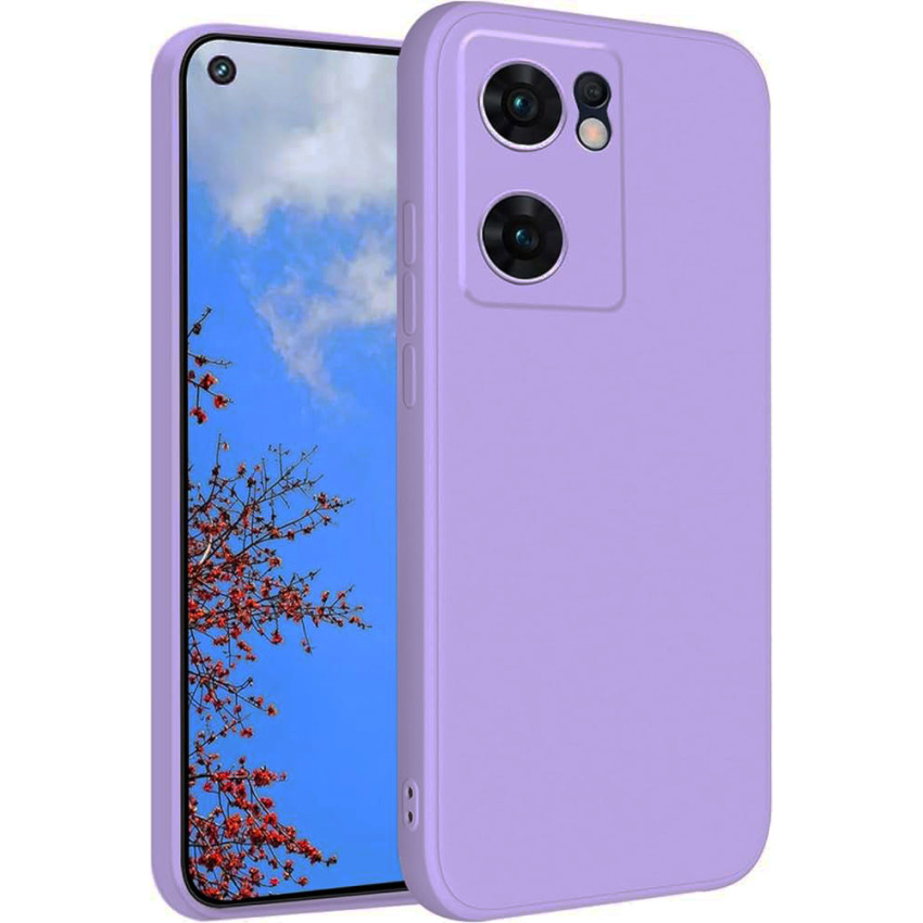 Θήκη Πλάτης Σιλικόνης Soft για Oppo Reno7 5G - Χρώμα: Λιλά