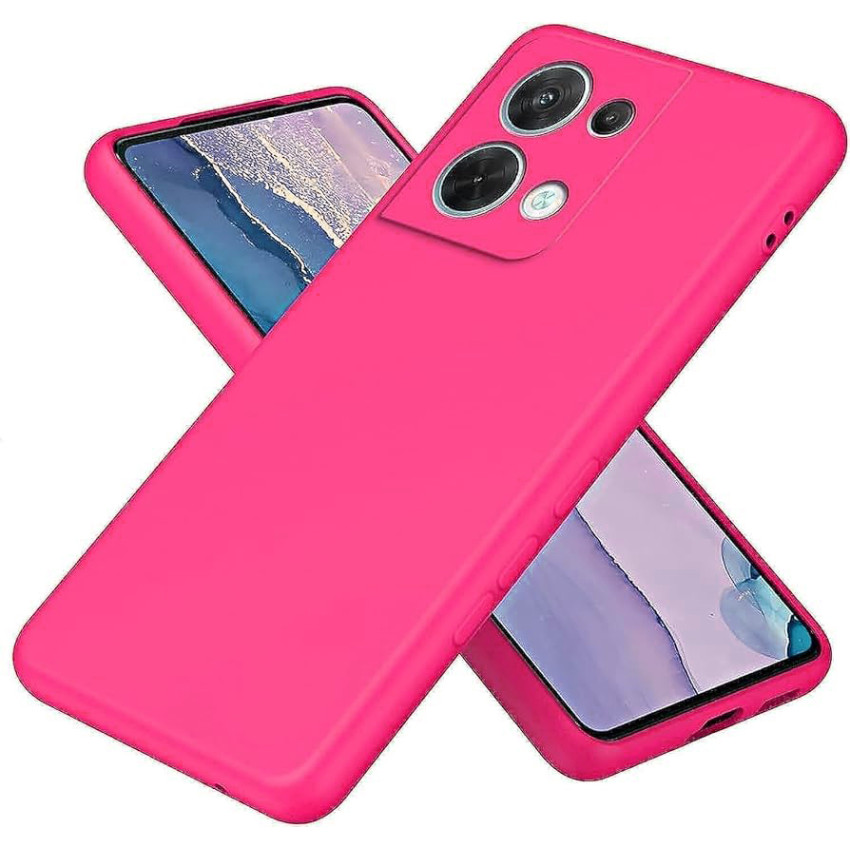 Θήκη Πλάτης Σιλικόνης Soft για Oppo Reno8 5G - Χρώμα: Φούξια