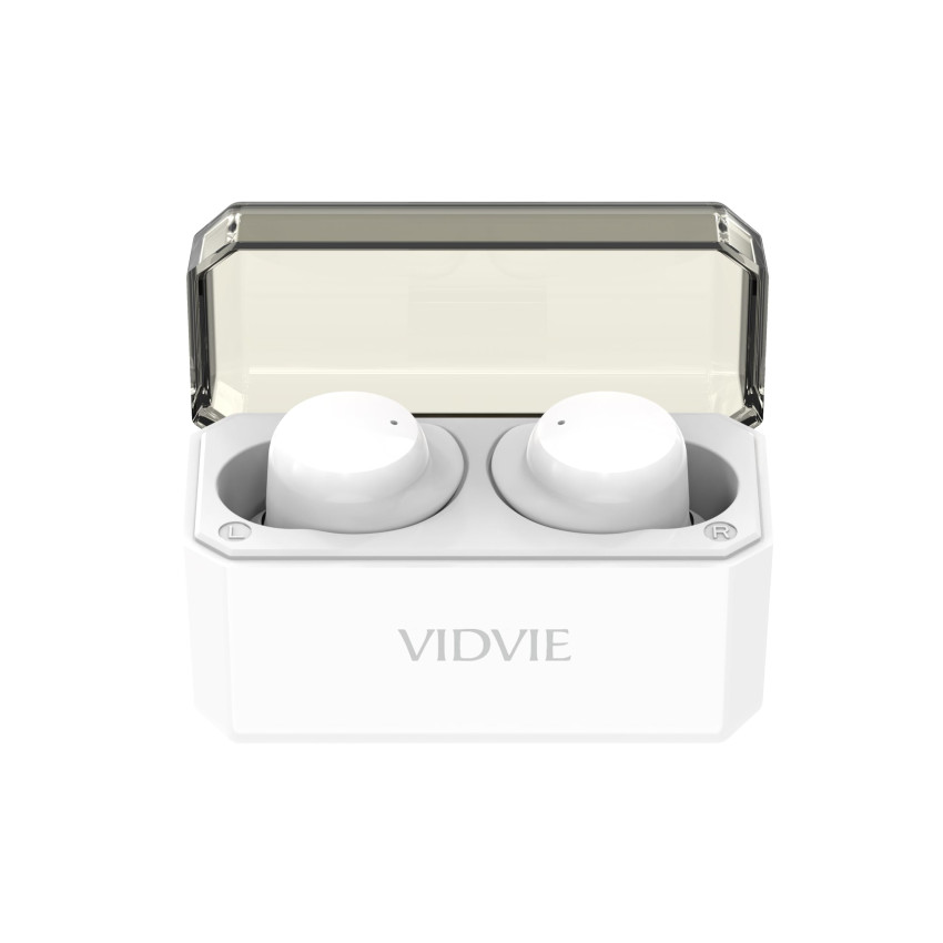 VIDVIE BT873 Ασύρματα Bluetooth Ακουστικά με Θήκη Φόρτισης In-Ear TWS Wireless Earbuds - Χρώμα: Λευκό