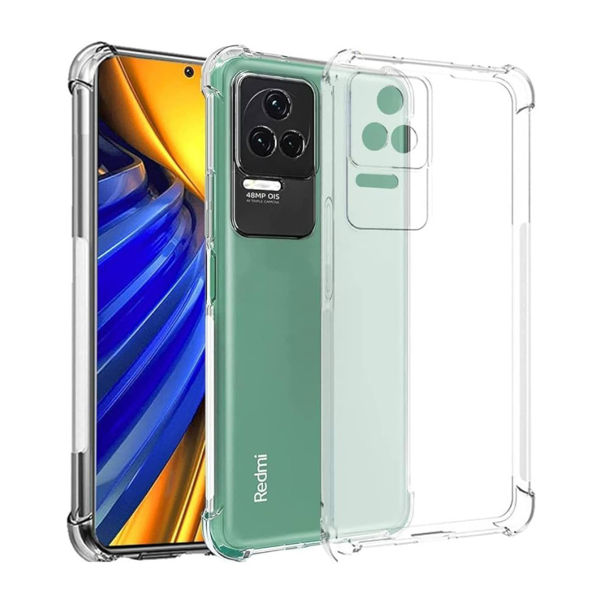 Θήκη Πλάτης Σιλικόνης Anti Shock για Xiaomi Poco F4 5G - Χρώμα: Διάφανο