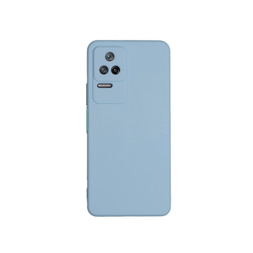 Θήκη Πλάτης Σιλικόνης Soft για Xiaomi Poco F4 - Χρώμα: Μπλέ Απαλό