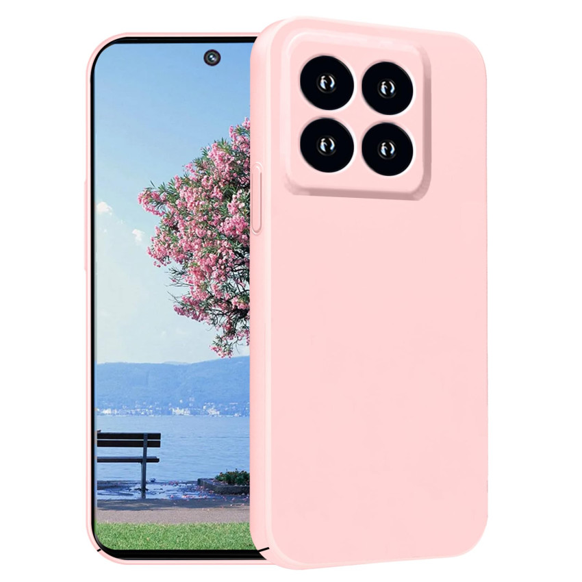 Θήκη Πλάτης Σιλικόνης Soft για Xiaomi Mi 14 - Χρώμα: Ρόζ