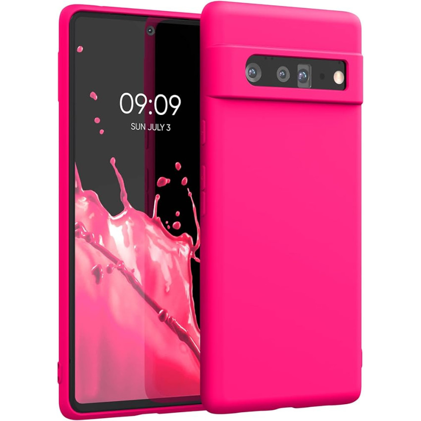 Θήκη Πλάτης Σιλικόνης Soft για Google Pixel 6 Pro - Χρώμα: Φούξια