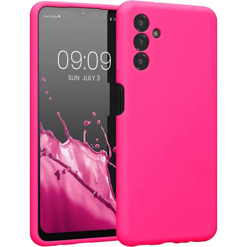 Θήκη Πλάτης Σιλικόνης Soft για Samsung Galaxy A04S - Χρώμα: Φούξια