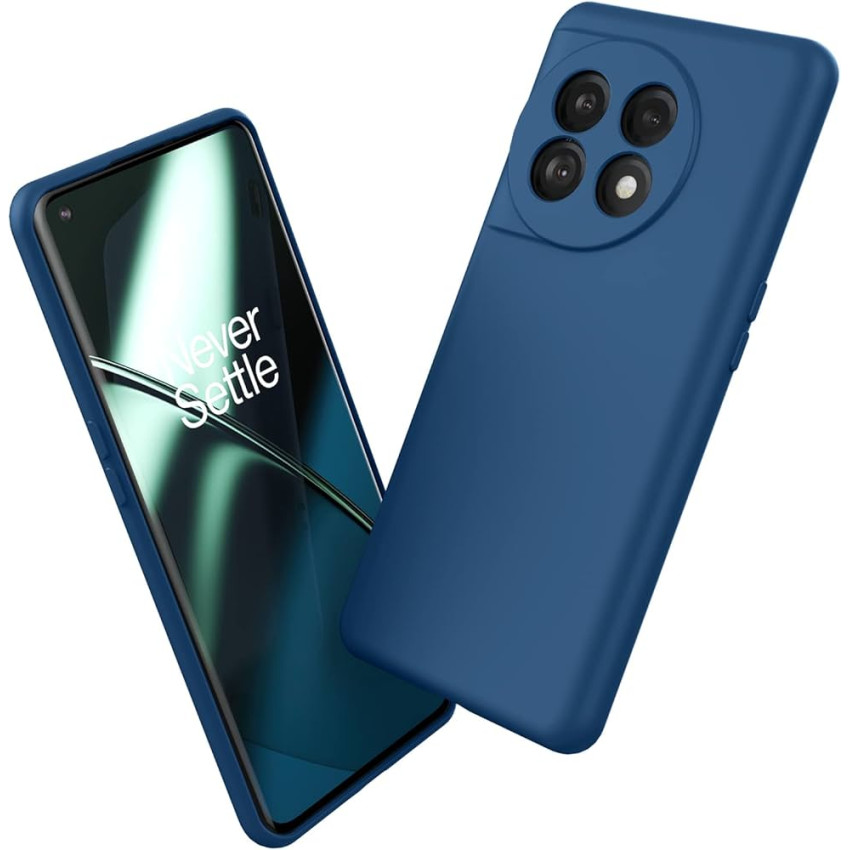 Θήκη Πλάτης Σιλικόνης Soft για Oneplus 11 - Χρώμα: Σκούρο Μπλέ