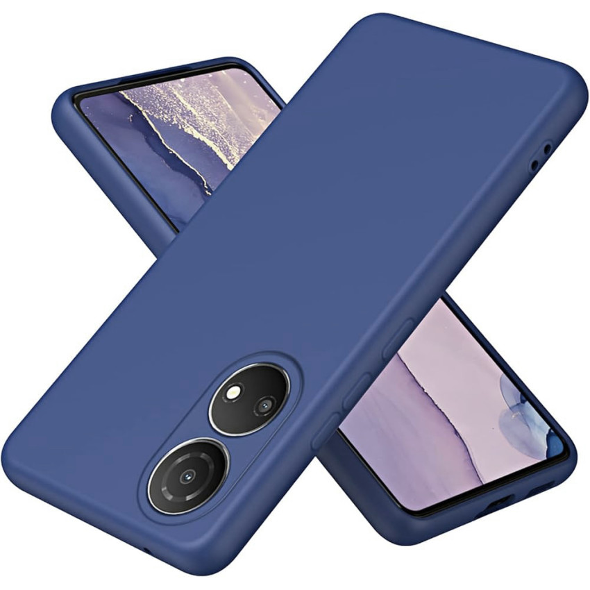 Θήκη Πλάτης Σιλικόνης Soft για Honor X7 - Χρώμα: Σκούρο Μπλέ