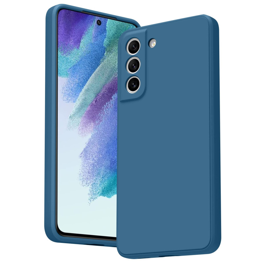 Θήκη Πλάτης Σιλικόνης Soft για Samsung Galaxy S21 FE - Χρώμα: Απαλό Μπλε
