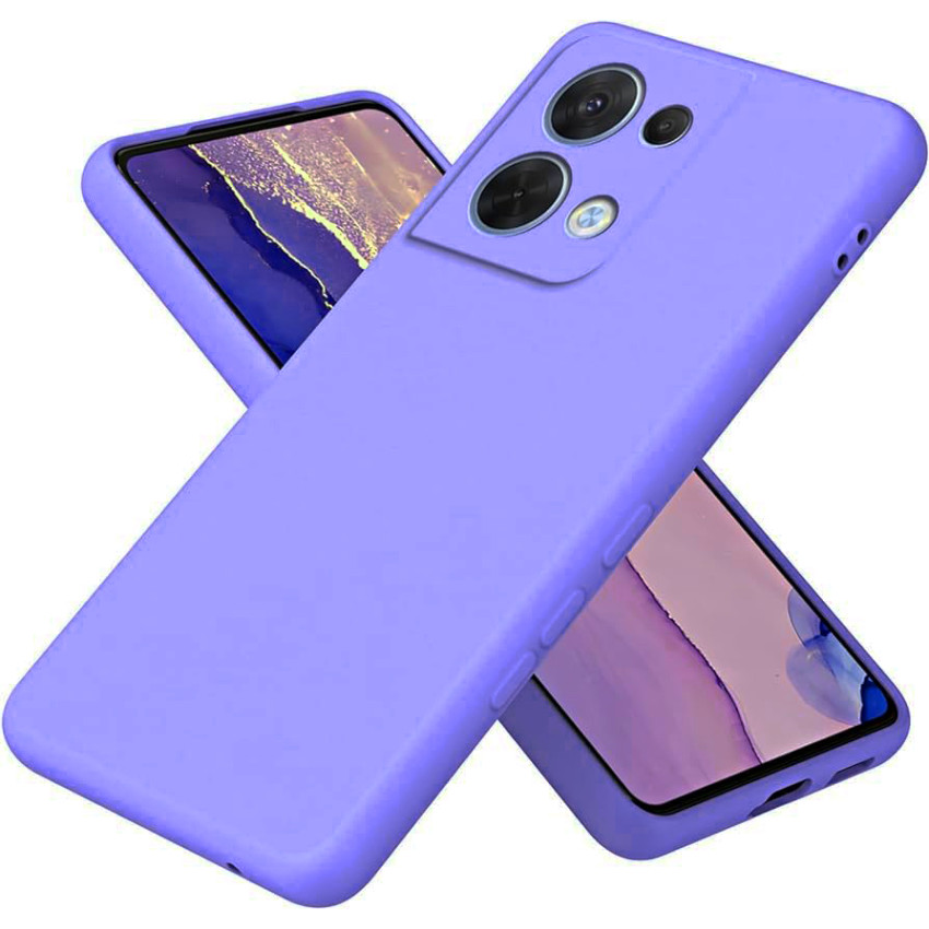 Θήκη Πλάτης Σιλικόνης Soft για Oppo Reno8 5G - Χρώμα: Λιλά