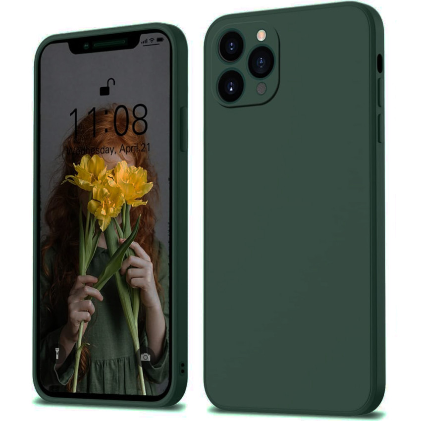 Θήκη Πλάτης Σιλικόνης Soft για Apple iPhone 11 Χρώμα: Σκούρο Πράσινο