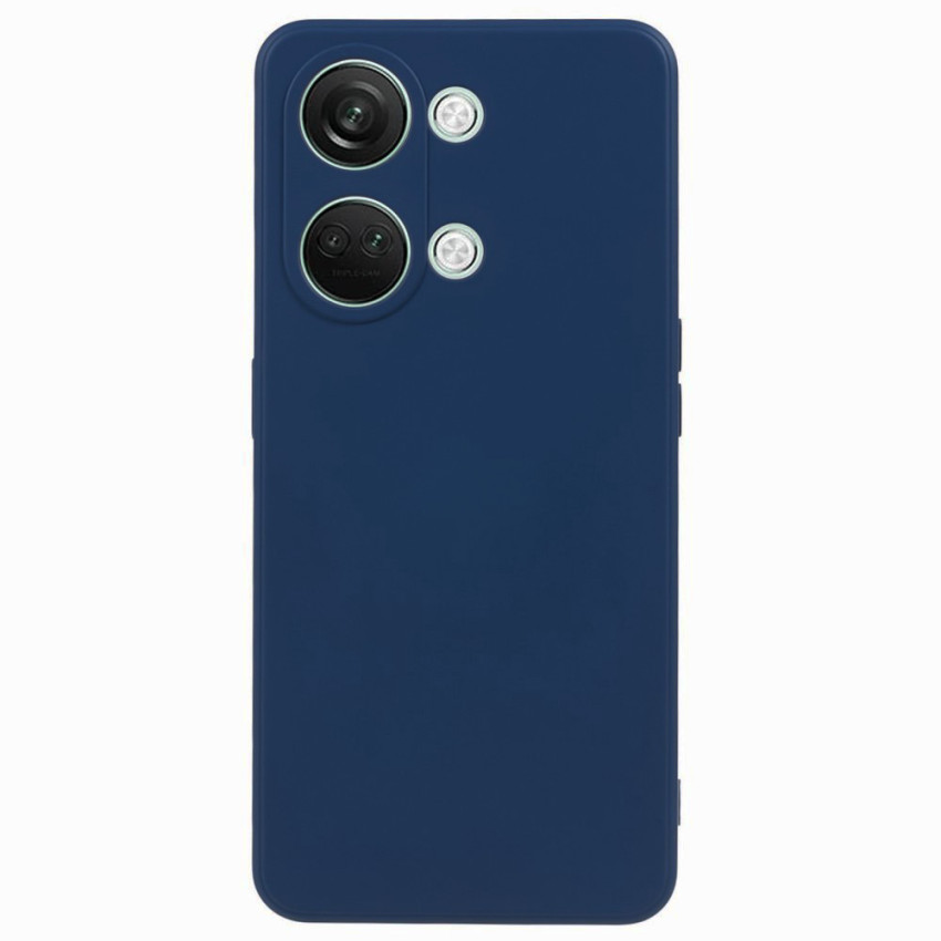 Θήκη Πλάτης Σιλικόνης Soft για Oneplus Nord 2T - Χρώμα: Σκούρο Μπλέ