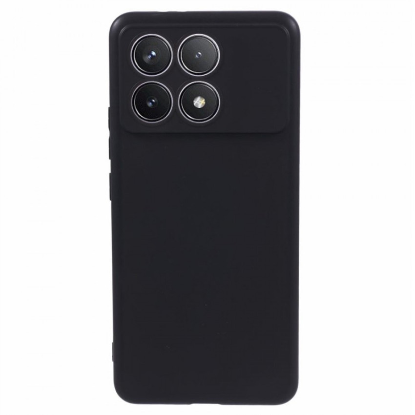 Θήκη Πλάτης Σιλικόνης Soft για Xiaomi Poco F6 Pro - Χρώμα: Μαύρο