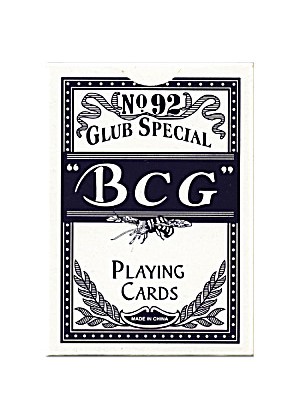 Πλαστικοποιημένη Τράπουλα ''BCG'' Poker 92 Club Special NO.92 - Χρώμα: Μπλε