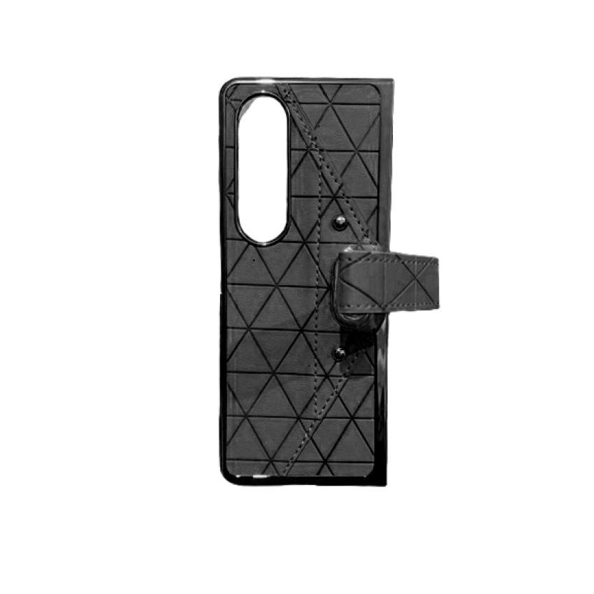 360 Full Cover S2 Πλαστική Ανθεκτική Θήκη Δερματίνη Σετ με Τζαμάκι για  Samsung Galaxy Z Fold 4 Χρώμα: Μαύρο