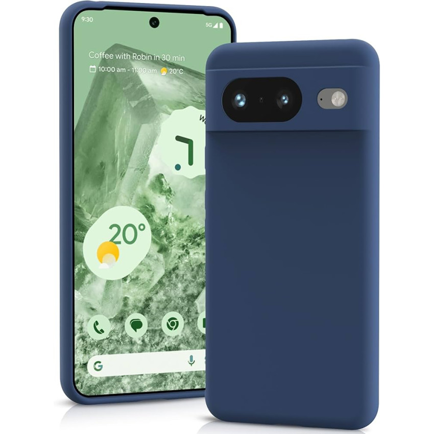 Θήκη Πλάτης Σιλικόνης Soft για Google Pixel 8 - Χρώμα: Σκούρο Μπλε