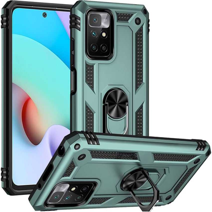 Σκληρή Θήκη Πλάτης Armor με Βάση Στήριξης για Xiaomi Redmi Note 11 4G/Note 11S - Χρώμα: Πράσινο