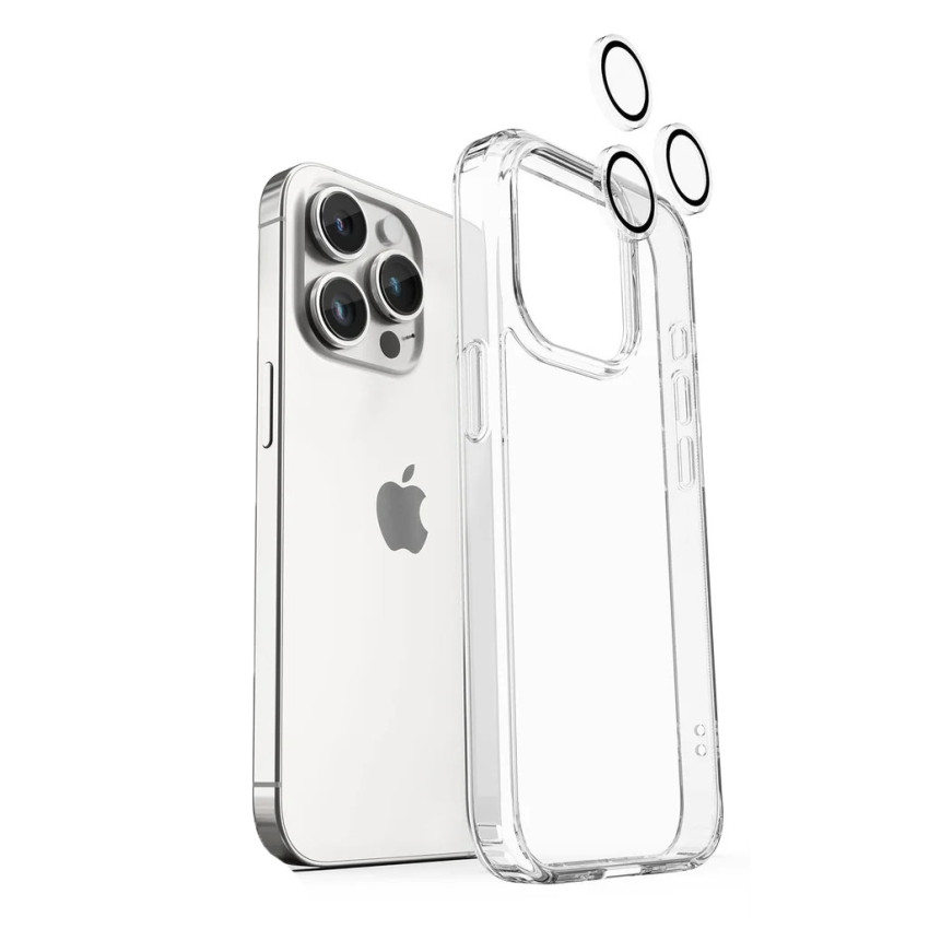 Full Cover Full Glue Tζαμάκι Προστασίας Πίσω Κάμερας για Apple 12 Pro Max - Χρώμα: Διάφανο/Μαύρο