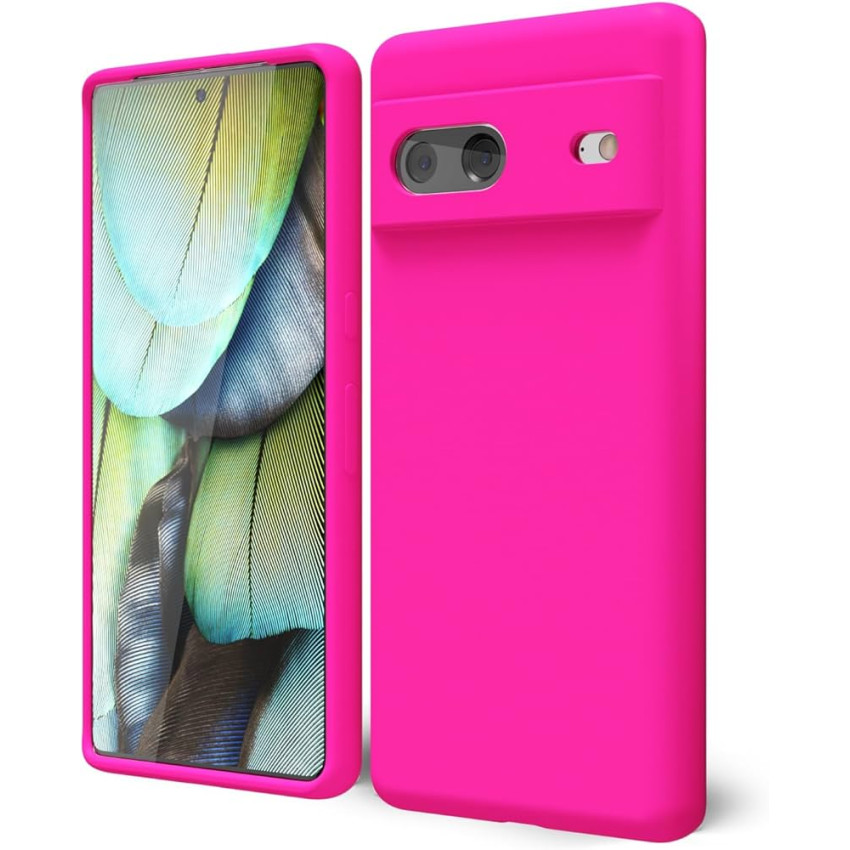 Θήκη Πλάτης Σιλικόνης Soft για Google Pixel 7 - Χρώμα: Φούξια