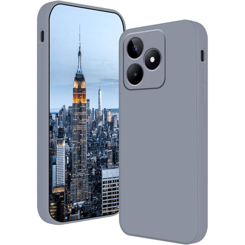 Θήκη Πλάτης Σιλικόνης Soft για Realme C53 - Χρώμα: Γκρί