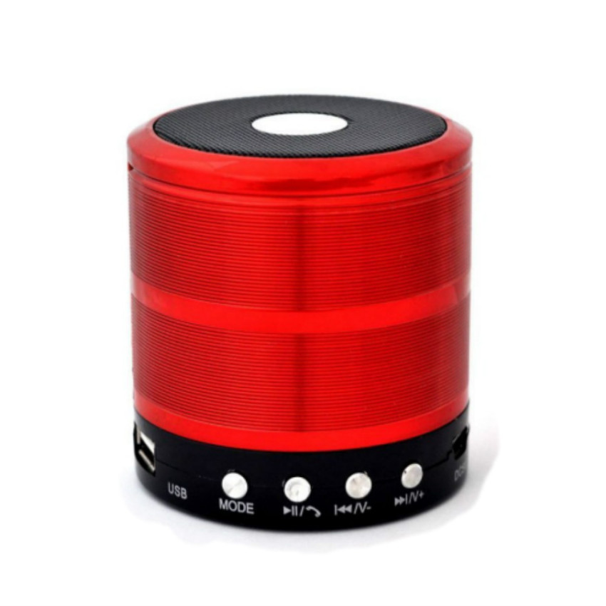 Φορητό Μίνι Bluetooth Ηχείο WS-887 5W - Χρώμα: Κόκκινο