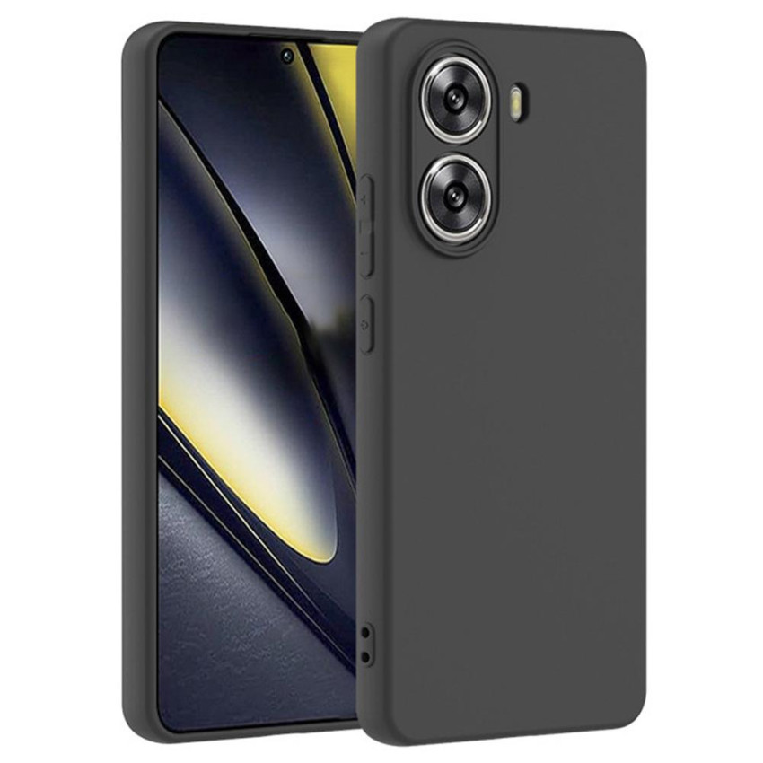 Θήκη Πλάτης Σιλικόνης Soft για Xiaomi Poco X7 Pro - Χρώμα: Μαύρο