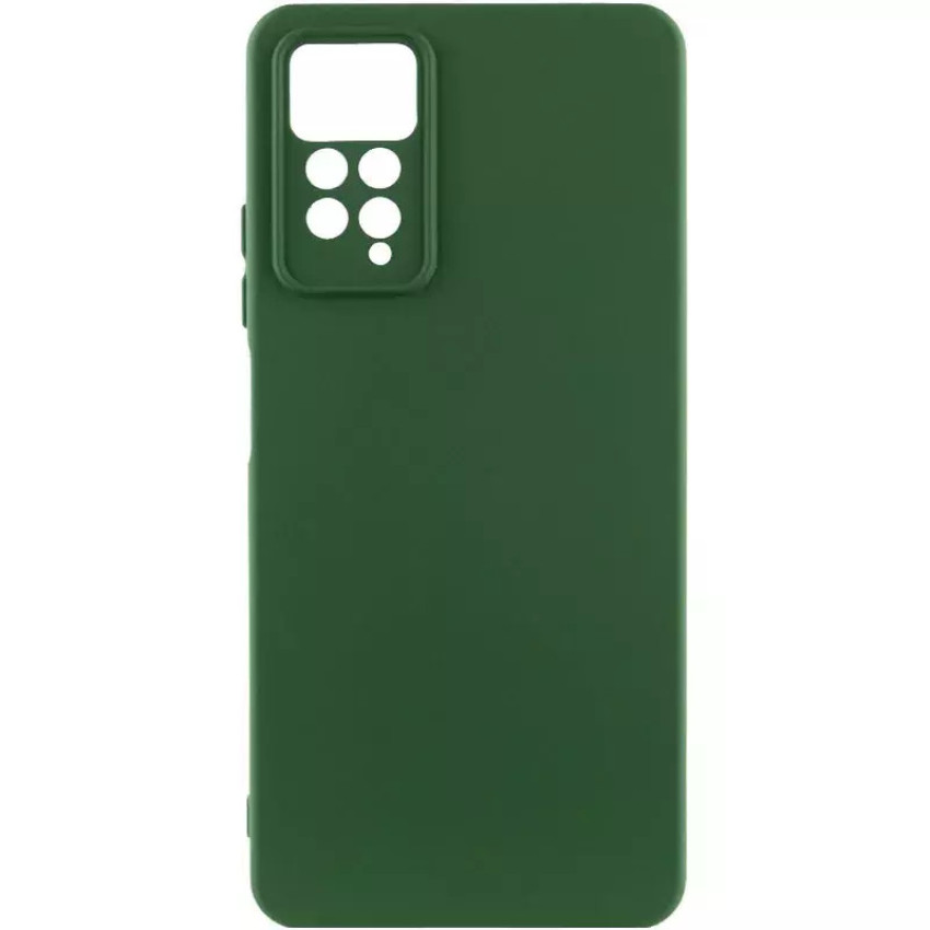 Θήκη Πλάτης Σιλικόνης Soft για Xiaomi Redmi Note 11 Pro - Χρώμα: Σκούρο Πράσινο