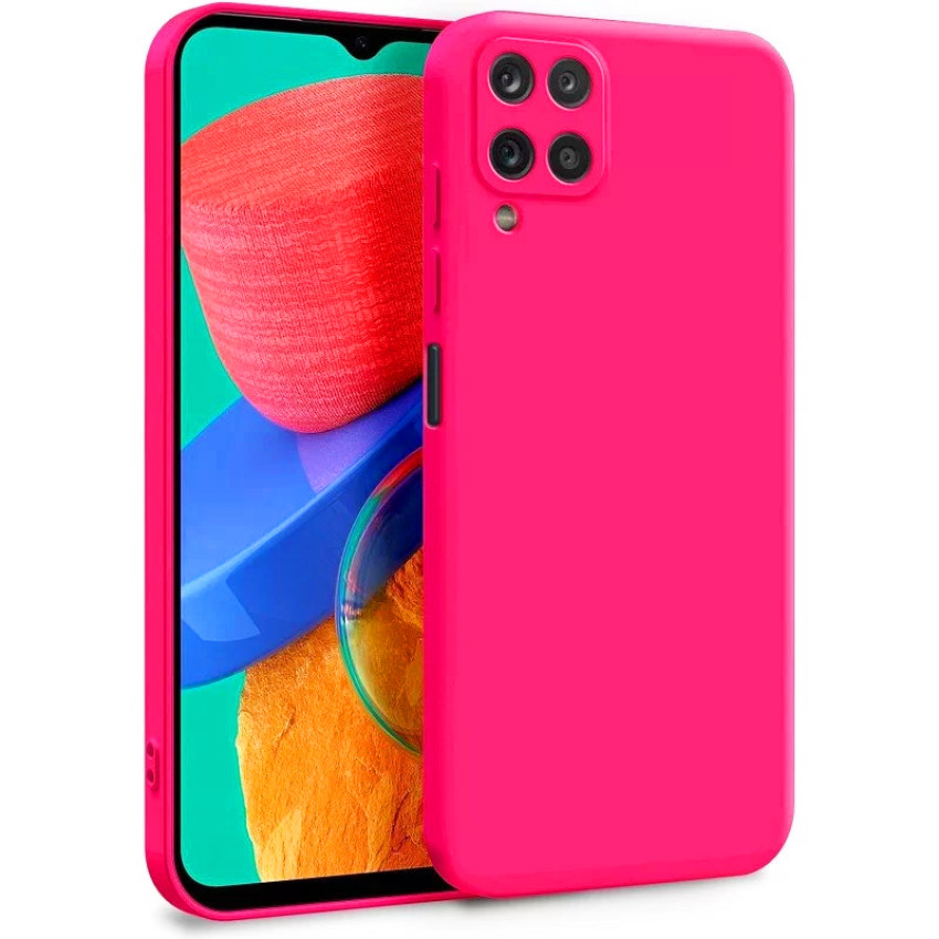 Θήκη Πλάτης Σιλικόνης Απλή για Samsung Galaxy M33 - Χρώμα: Φούξια