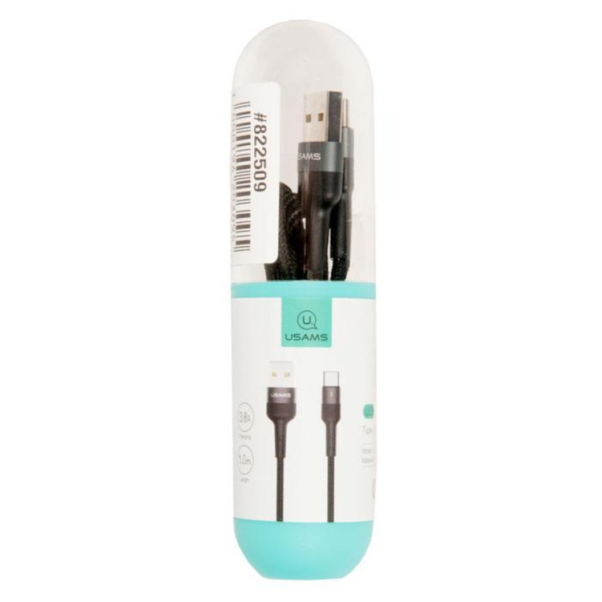USAMS US-SJ313 U26 Καλώδιο Φόρτισης USB-C Charging & Data Cable 1m - Χρώμα: Μαύρο