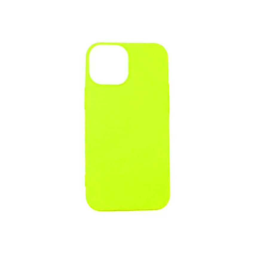 Θήκη Πλάτης Σιλικόνης Απλή για Apple iPhone 15 Plus - Χρώμα: Κίτρινο