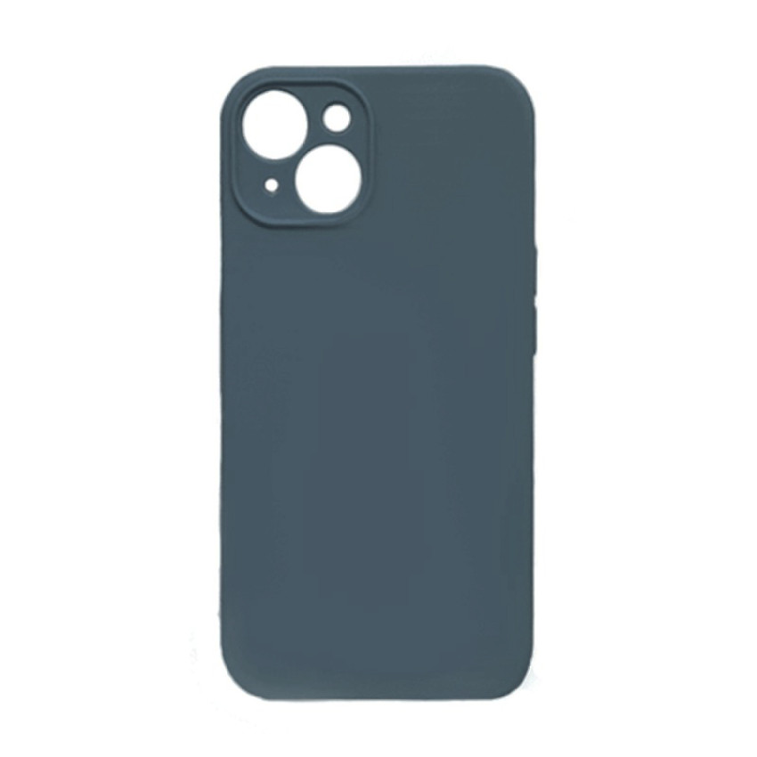 Θήκη Πλάτης Σιλικόνης Soft για Apple iPhone 14 Plus - Χρώμα: Σκούρο Γκρί