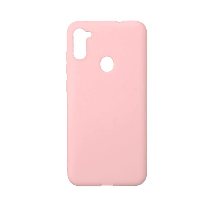 Θήκη Πλάτης Σιλικόνης Απλή για Samsung Galaxy A11/M11 - Χρώμα: Ρόζ