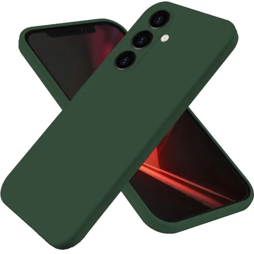 Θήκη Πλάτης Σιλικόνης Soft για Samsung Galaxy S23 FE - Χρώμα: Σκούρο Πράσινο