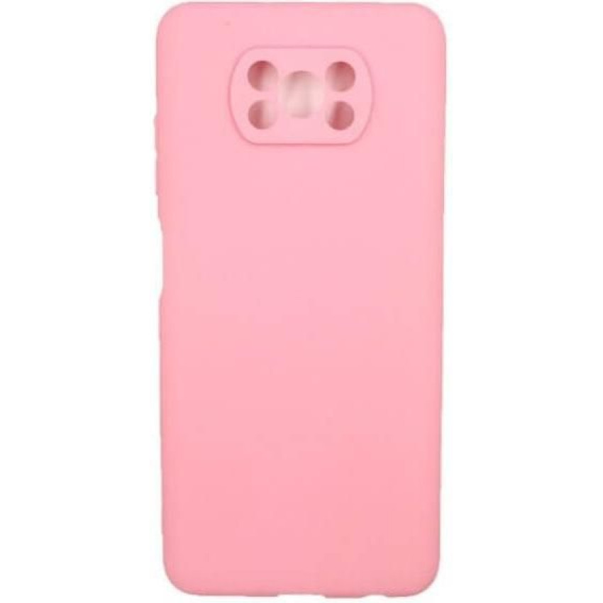 Θήκη Πλάτης Σιλικόνης Απλή για Xiaomi Poco X3/X3 NFC/X3 Pro - Χρώμα: Ρόζ
