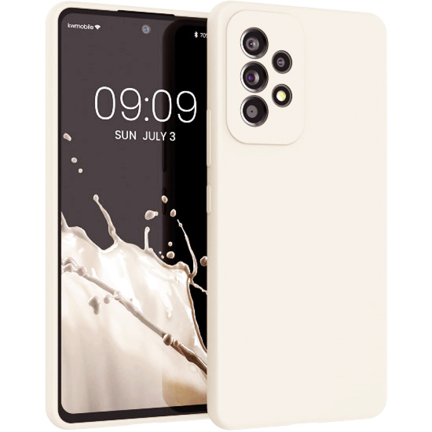 Θήκη Πλάτης Σιλικόνης Soft για Samsung Galaxy A33 - Χρώμα: Κρεμ