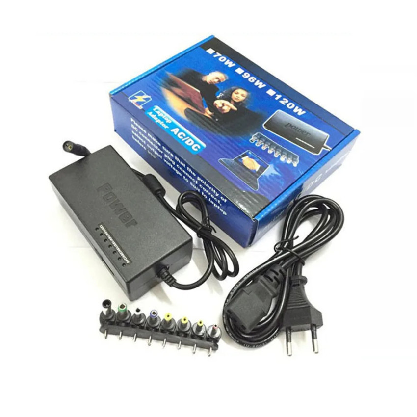Φορτιστής για Λάπτοπ 96W 12V-24V AC/DC Universal - Χρώμα: Μαύρο