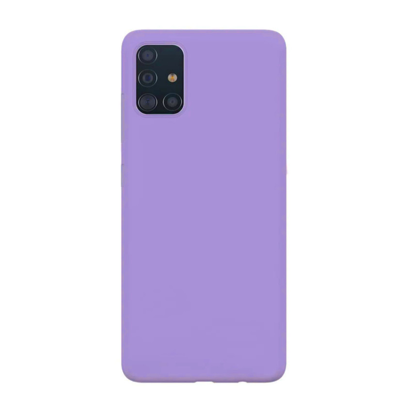 Θήκη Πλάτης Σιλικόνης Soft για Samsung Galaxy A51 - Χρώμα: Λιλά