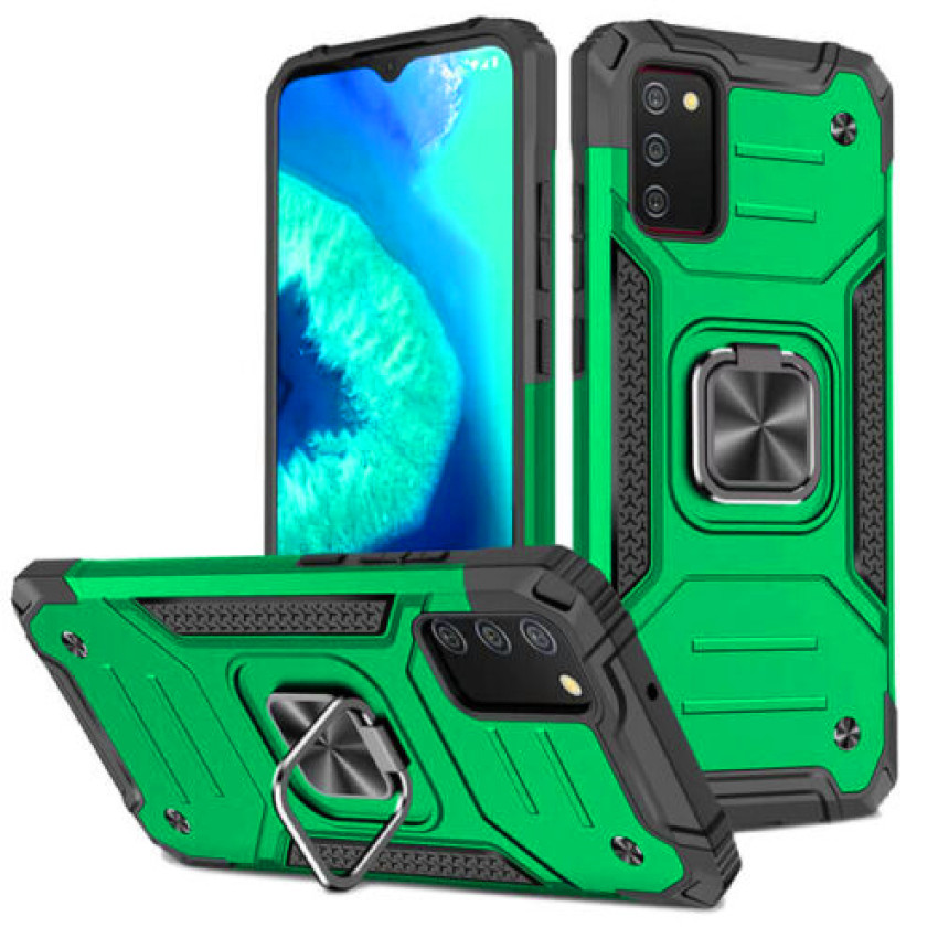 Σκληρή Θήκη Πλάτης Armor New με Βάση Στήριξης για Samsung Galaxy A23 5G - Χρώμα: Πράσινο