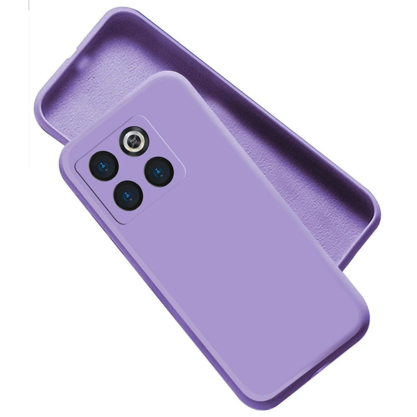 Θήκη Πλάτης Σιλικόνης Soft για Oneplus 10T - Χρώμα: Λιλά