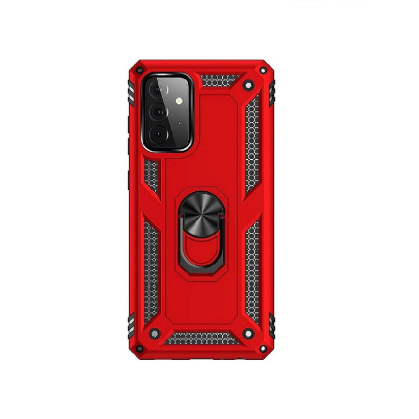 Σκληρή Θήκη Πλάτης Armor με Βάση Στήριξης για Xiaomi Redmi Note 12 5G/Poco X5 - Χρώμα: Κόκκινο
