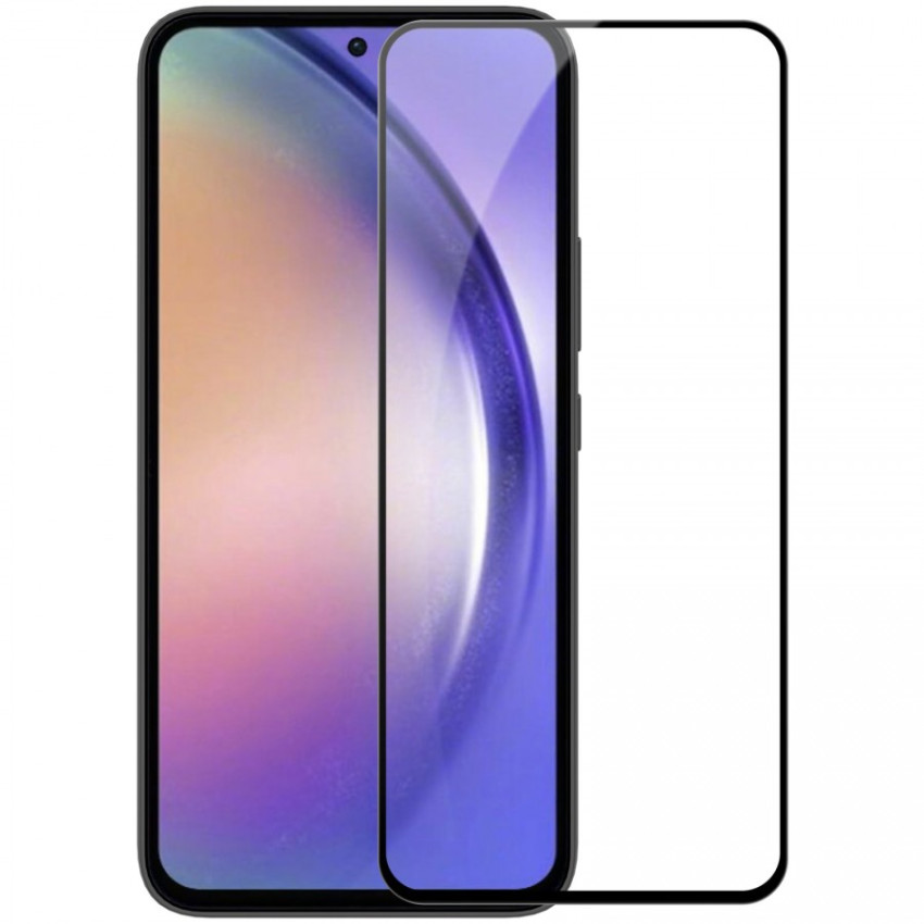 Full Cover Full Glue Tζαμάκι Προστασίας Οθόνης για Samsung Galaxy A54 - Χρώμα: Μαύρο