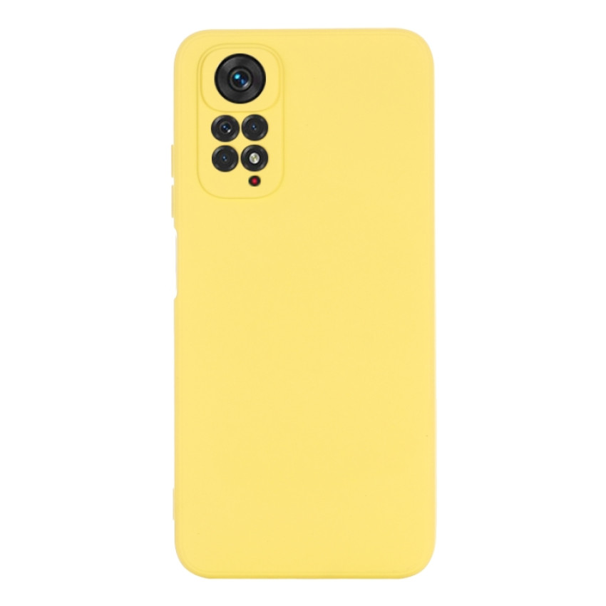 Θήκη Πλάτης Σιλικόνης Soft για Xiaomi Redmi Note 11/Redmi Note 11S - Χρώμα: Κίτρινο