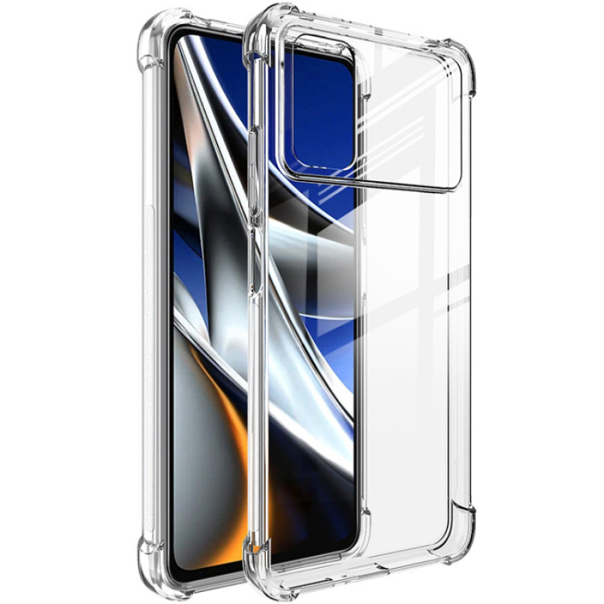 Θήκη Πλάτης Σιλικόνης Anti Shock για Xiaomi Poco X4 Pro 5G - Χρώμα: Διάφανο