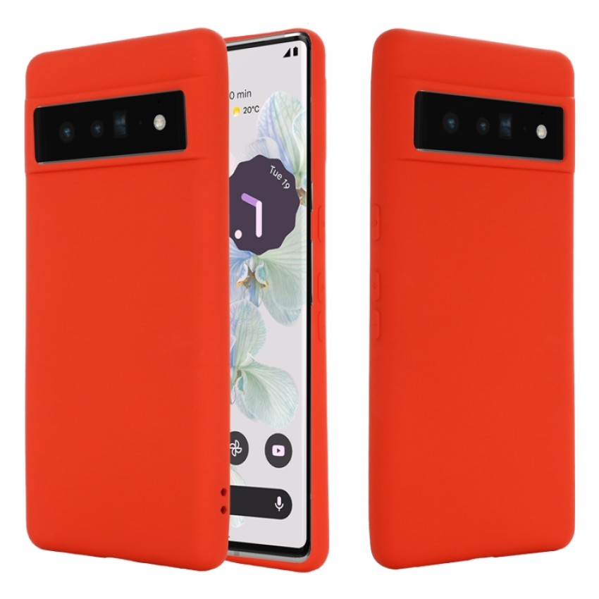 Θήκη Πλάτης Σιλικόνης Soft για Google Pixel 7 Pro - Χρώμα: Κόκκινο