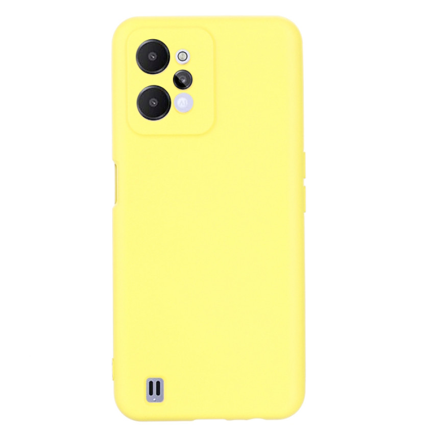 Θήκη Πλάτης Σιλικόνης Soft για Realme C31 - Χρώμα: Κίτρινο